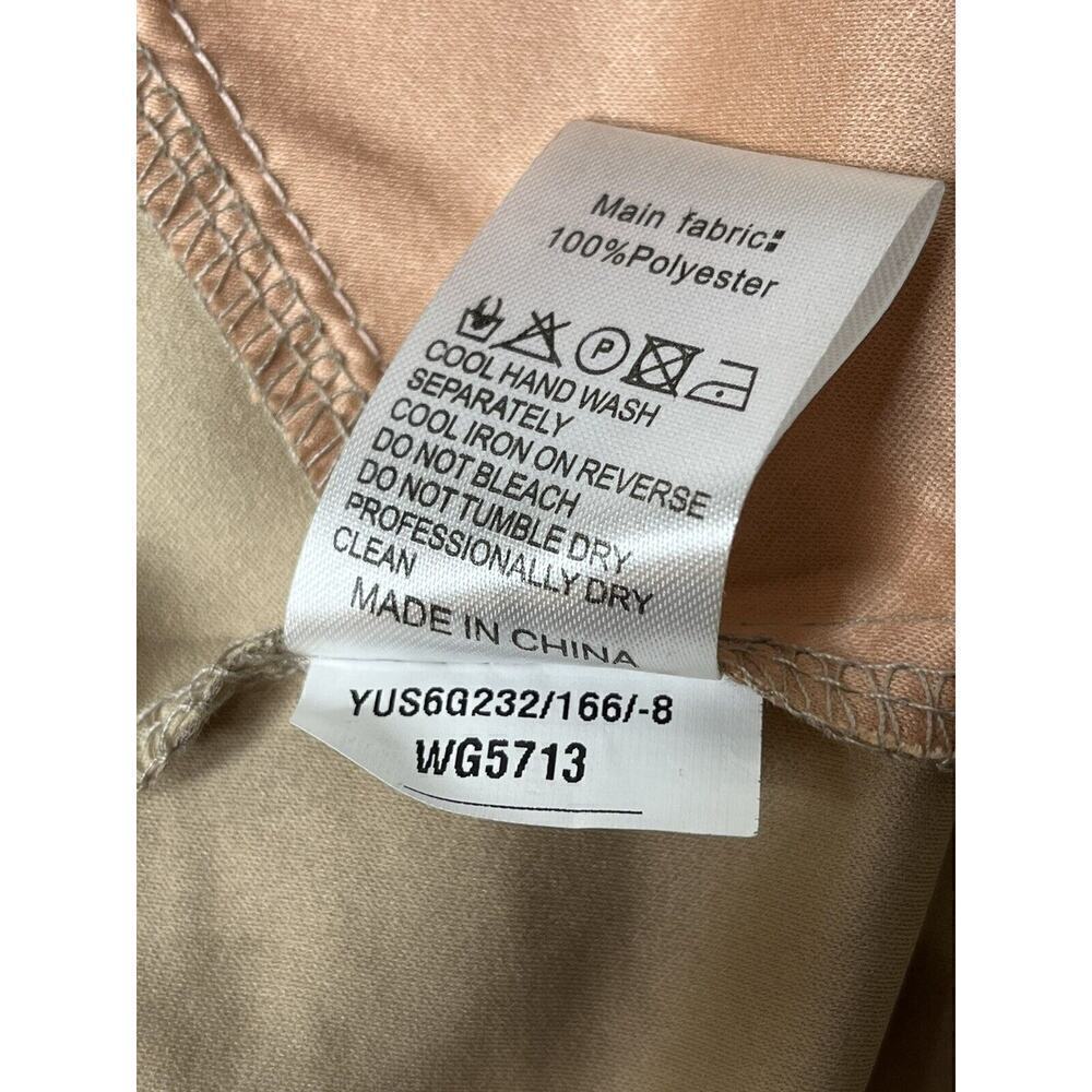 RARE LONDON Faux Suede Colorblock Asymmetrical Hemline Dress US Size 4/Small NEW - Picture 15 of 16